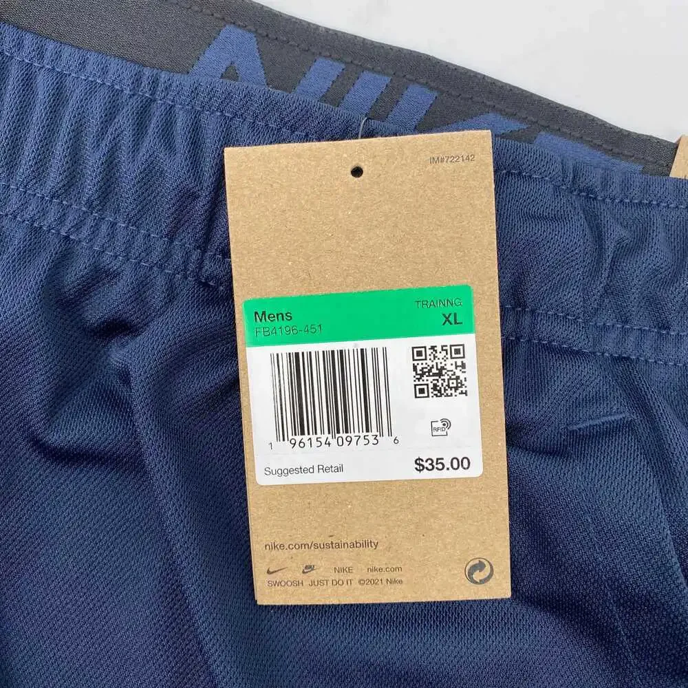 Nike Navy Blue Training Athletic Shorts | Men’s XXL Regular